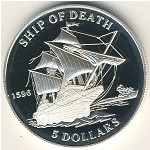 Solomon Islands, 5 dollars, 1999