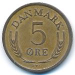 Denmark, 5 ore, 1965