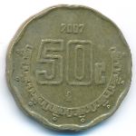 Мексика, 50 сентаво (2007 г.)