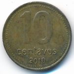 Argentina, 10 centavos, 2007–2010