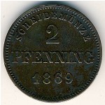 Бавария, 2 пфеннинга (1858–1871 г.)