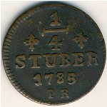 Юлих-Берг, 1/4 стюбера (1765–1794 г.)