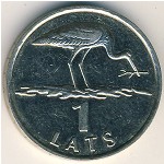Латвия, 1 лат (2001–2007 г.)