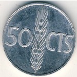 Spain, 50 centimos, 1975