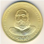 Fiji, 100 dollars, 1975