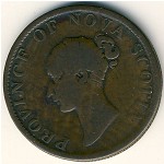 Новая Шотландия, 1/2 пенни (1840–1843 г.)