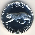 Канада, 25 центов (1967 г.)