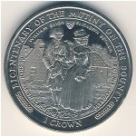 Isle of Man, 1 crown, 1989