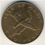 Isle of Man, 2 pence, 1976–1979