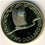 New Zealand, 2 dollars, 1990–1998