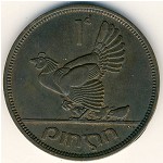 Ирландия, 1 пенни (1940–1968 г.)