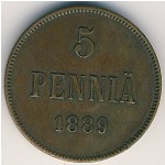 Финляндия, 5 пенни (1888–1892 г.)