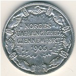 Norway, 2 kroner, 1906