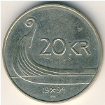 Norway, 20 kroner, 1994–2005