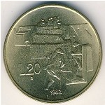 San Marino, 20 lire, 1982