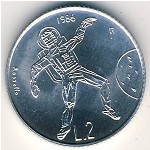 San Marino, 2 lire, 1986