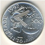 San Marino, 500 lire, 1991