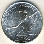 San Marino, 1000 lire, 1987