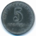 Germany, 5 pfennig, 1918