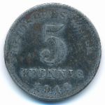 Germany, 5 pfennig, 1918