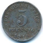 Germany, 5 pfennig, 1918