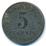 Germany, 5 pfennig, 1918