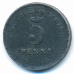 Germany, 5 pfennig, 1918