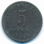 Germany, 5 pfennig, 1918