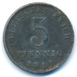 Germany, 5 pfennig, 1919