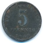 Germany, 5 pfennig, 1919