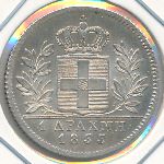Greece, 1 drachma, 1832–1847
