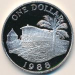 Bermuda Islands, 1 dollar, 1988