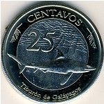Галапагосские острова, 25 сентаво (2008 г.)