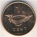 Соломоновы острова, 1 цент (1987–2005 г.)