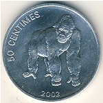 Конго, Демократическая республика, 50 сентим (2002 г.)