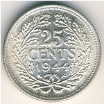 Netherlands, 25 cents, 1926–1945