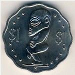 Cook Islands, 1 dollar, 1987–1994