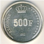 Belgium, 500 francs, 1990
