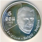 Бельгия., 5 экю (1995 г.)