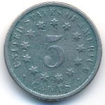 США, 5 центов (1869 г.)