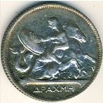 Greece, 1 drachma, 1910–1911