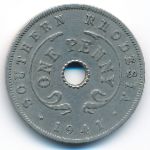 Southern Rhodesia, 1 penny, 1941
