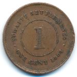 Straits Settlements, 1 cent, 1904–1906
