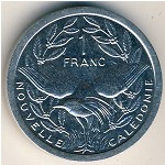 Новая Каледония, 1 франк (1972–2018 г.)