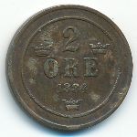 Sweden, 2 эре (1884 г.)