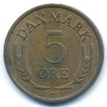 Denmark, 5 ore, 1969