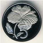 Острова Кука, 5 центов (1972–1983 г.)