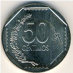 Peru, 50 centimos, 2001–2020