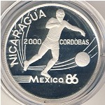 Nicaragua, 2000 cordobas, 1988
