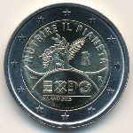 Italy, 2 euro, 2015